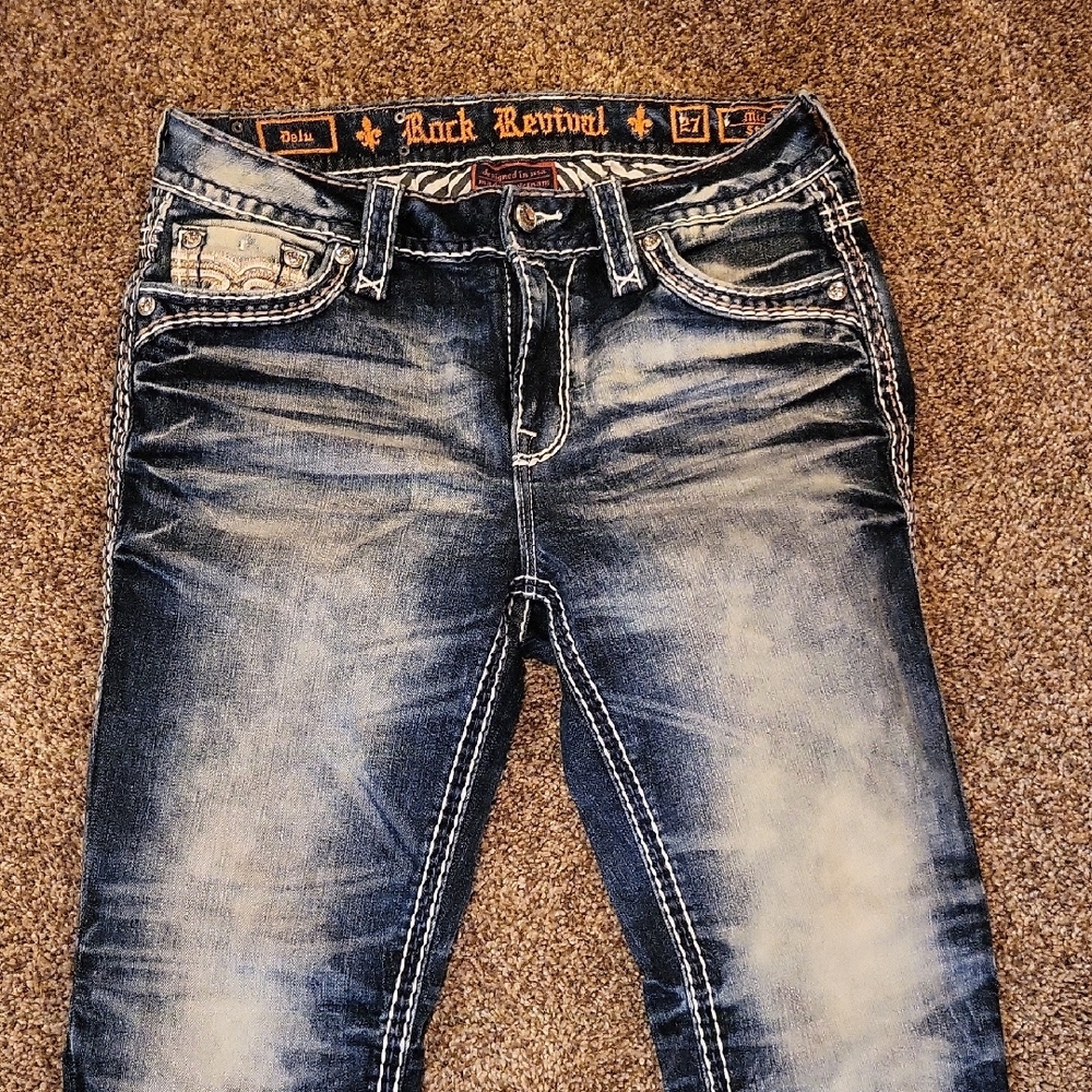 Rock Revival Womens Blue Jeans